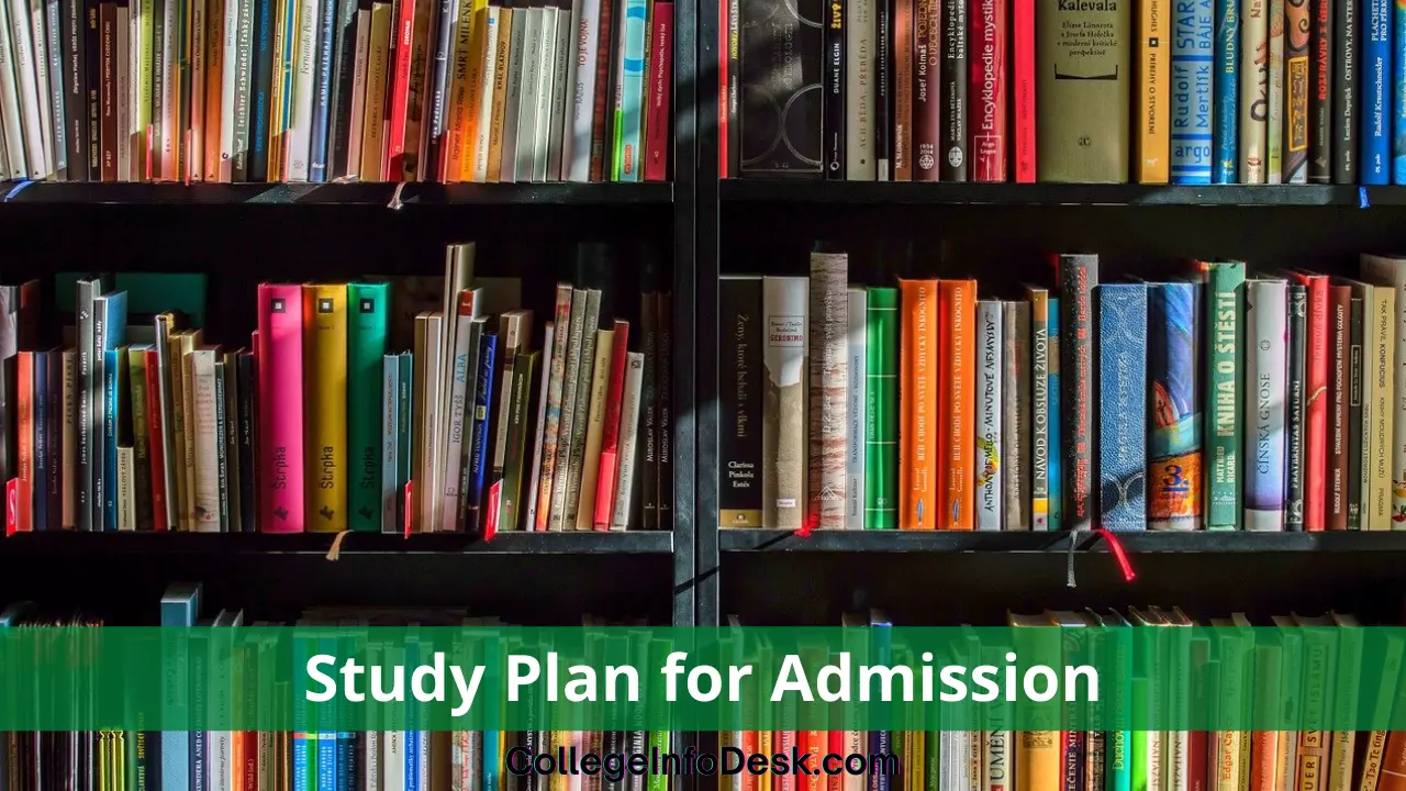 Study plan for admission
