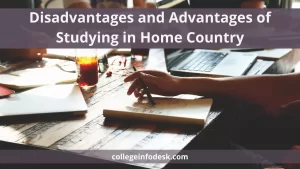 Disadvantages and Advantages of Studying in Home Country