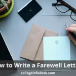 How to Write a Farewell Letter?