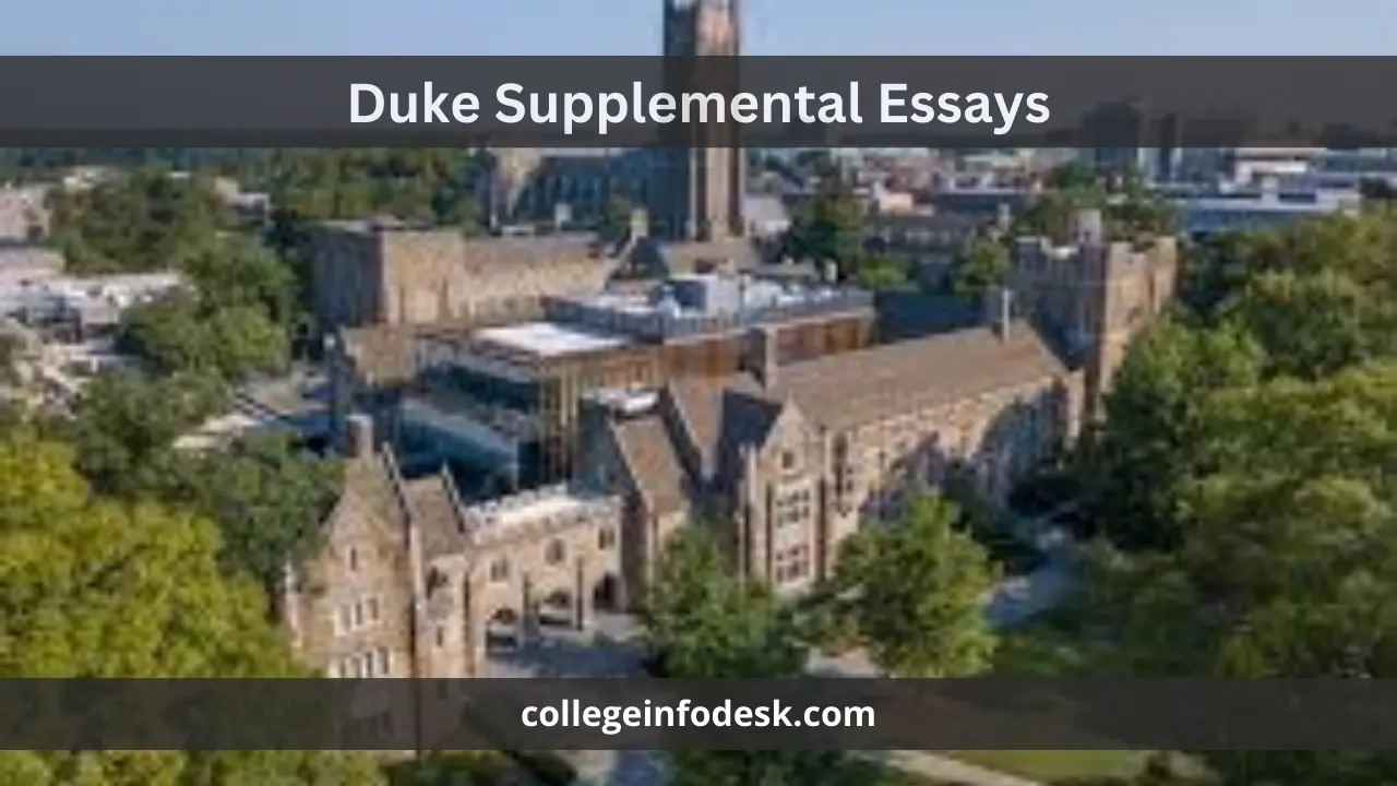 Duke Supplemental Essays