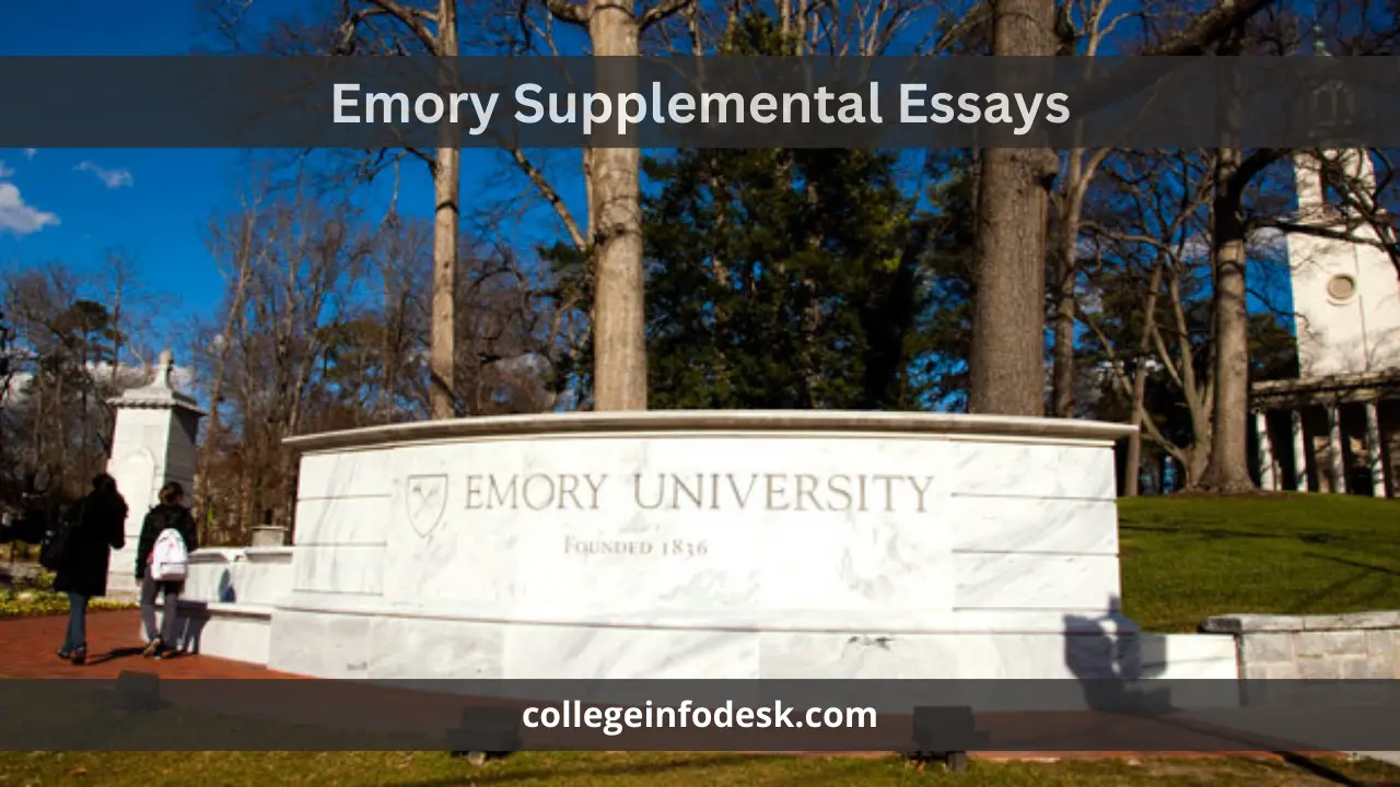 Emory Supplemental Essays