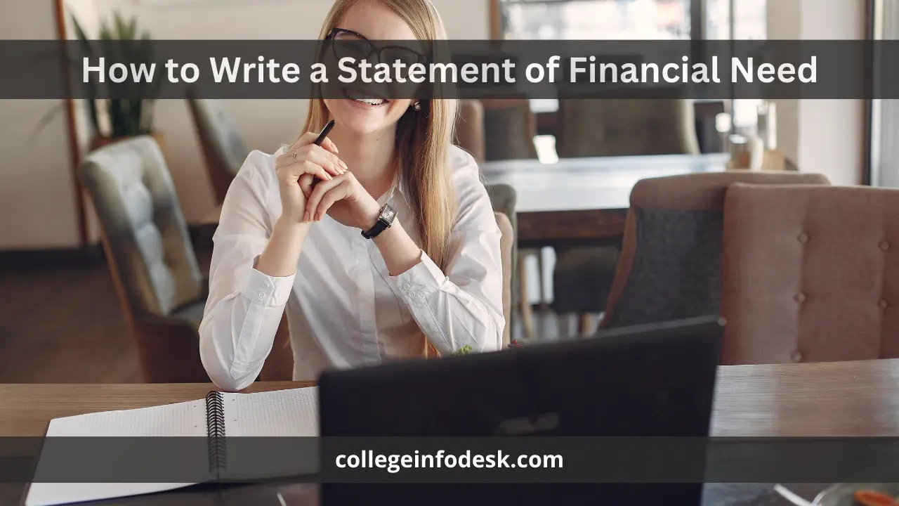 How to Write a Statement of Financial Need