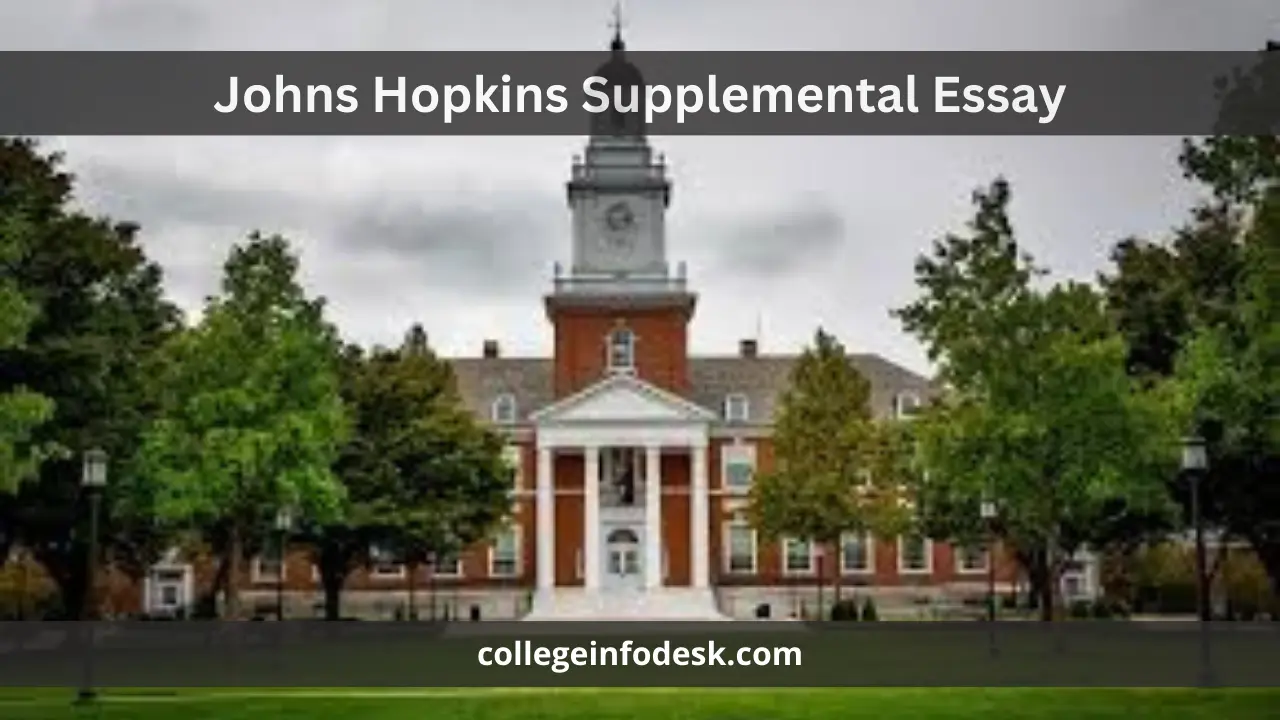 Johns Hopkins Supplemental Essay