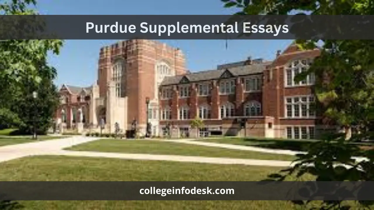 Purdue Supplemental Essays